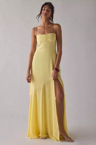 Urban Outfitters - Sky High Sheer Illusion Asymmetric Maxi Dress 106615818 - Picture 6 of 14