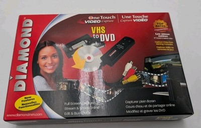 Diamond Multimedia VC500 USB 2.0 Digital File Converter VHS DVD LP CD One-Touch