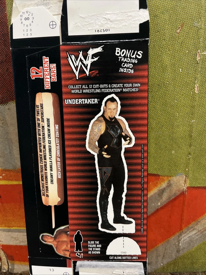 DE COLECCIÓN 2000 WWF ENTERRADOR HELADO BAR CAJA FIGURA WWE WCW RETRO BUEN HUMOR Foto 2 de 4