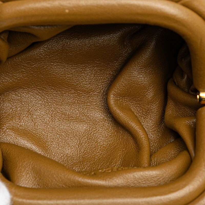 Bottega Veneta The Pouch Shoulder Bag Leather Brown Women Used Authentic thumbnail 9