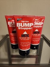 Bump Stopper Arctic Shave Gel Face Shaving with Menthol, TeaTree Aloe Vera X 3