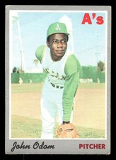 1970 Topps Baseball Card #55 Blue Moon Odom
