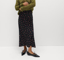 SIZE 8 to 24 Ex M&S Floral Midaxi A-Line Skirt Basic Midi Length Skirt