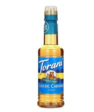 Torani Sugar Free Classic Caramel Coffeehouse Syrup, 12.7 oz, Zero Calorie