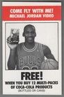 1989 Coca-Cola Come Fly With Me Michael Jordan Video Promo 3.5" x 5.5"