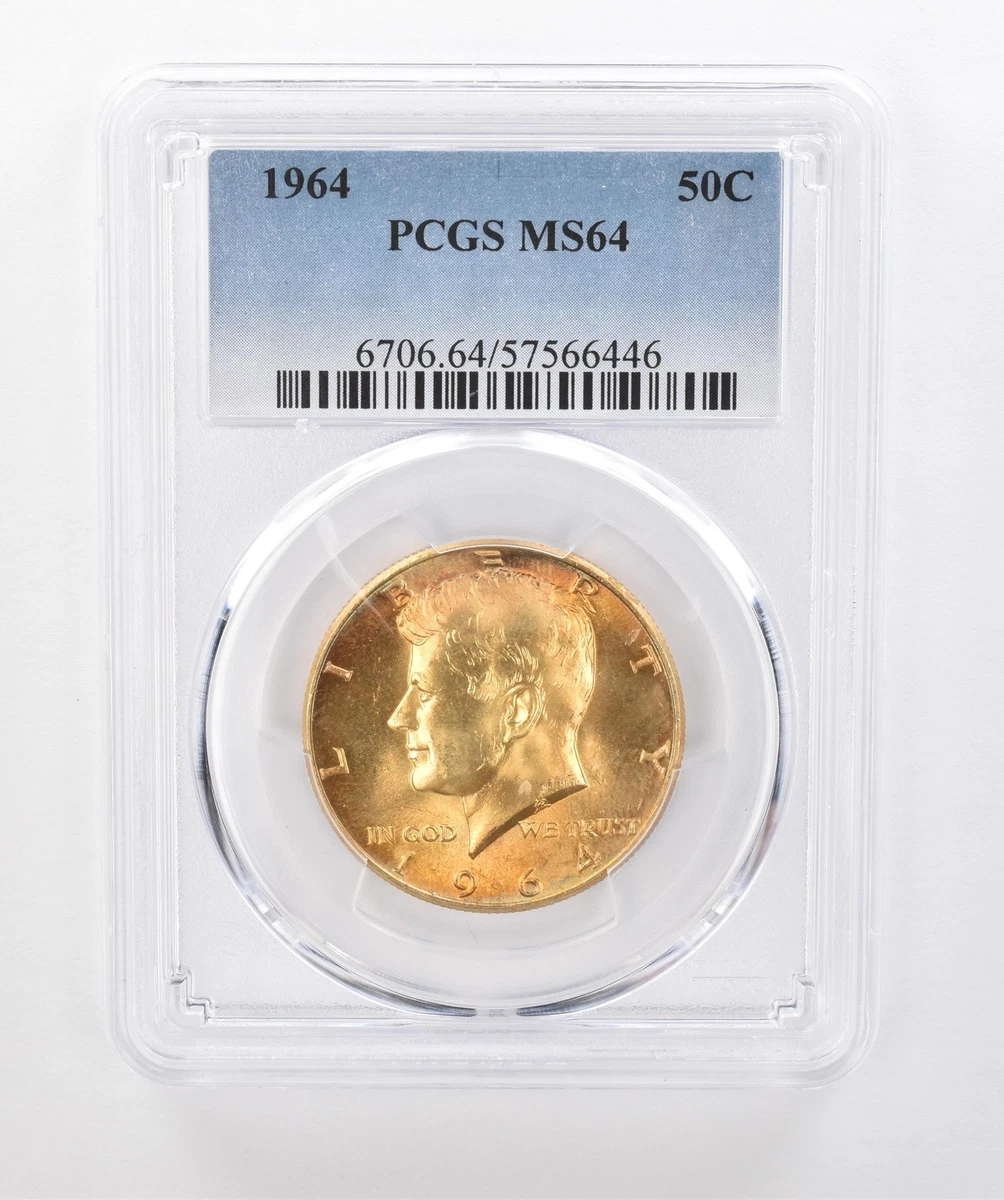 MS 64 Graded 1964 Kennedy US Half Dollars (1964-Now) for sale | eBay