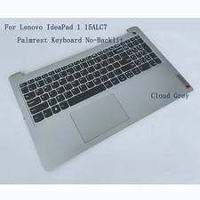 For Lenovo IdeaPad 1 15ALC7 Palmrest Keyboard No-Backlit Cloud Grey 5CB1H70405