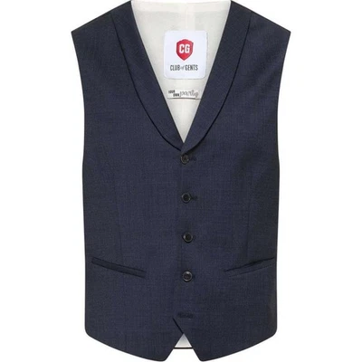 CG Club of Gents Herren Hochzeit Weste Anzugsweste Philipp blau unifarben 10.158 - Bild 1 von 4