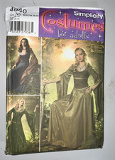 Simplicity 4940 Sz N5 10 12 14 16 18 Costumes for Adults Sewing Pattern UNCUT