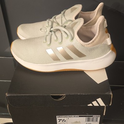 adidas Cloudfoam Pure SPW Women's Size 7.5 Green/White/Orange Mesh JI4875