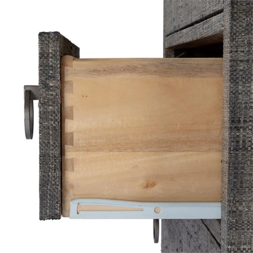 Butler Specialty Company Bar Harbor 5 Drawer Raffia Dresser - Charcoal Gray - Picture 5 of 10