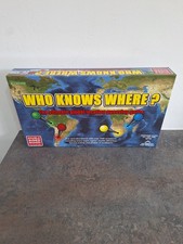 Who Knows Where? Board Game Complete Set by Wild Card Games Very Good Condition