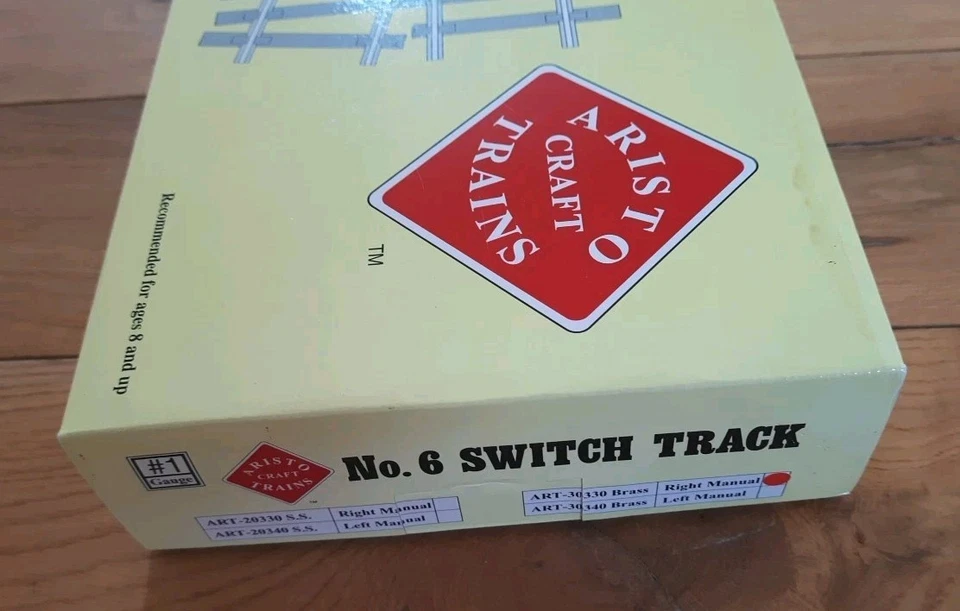 Aristocraft Trains. No.6 Switch Track. Brass Right Hand Manual. Rare - Image 3 of 4