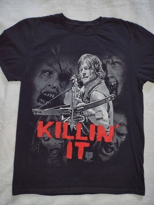 The Walking Dead TWD TV Daryl Dixon Killin' It 2014 Men's T-Shirt Size Small