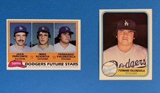 Fernando Valenzuela Rookie Card Lot Of (2) RC’s 1981 Topps & 1981 Fleer Dodgers