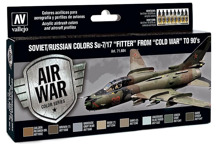 Vallejo AV Model Air Set -Soviet Su-7/17 Fitter to 80's - Image 2