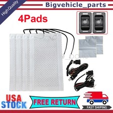 Seats Carbon Fiber Heated Seat Heater Pad Kit Car Cushion Switch 12v New