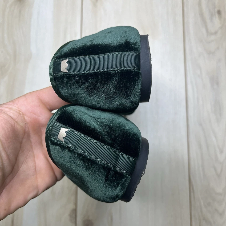 Birdies El Colibrí Verde Oscuro Terciopelo Ballet Pisos Mujer Talla 9 Foto 3 de 4