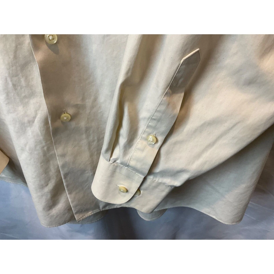 Camisa de vestir Arrow USA 1851 marfil XL sin arrugas, mezcla de algodón/poliéster Foto 4 de 4