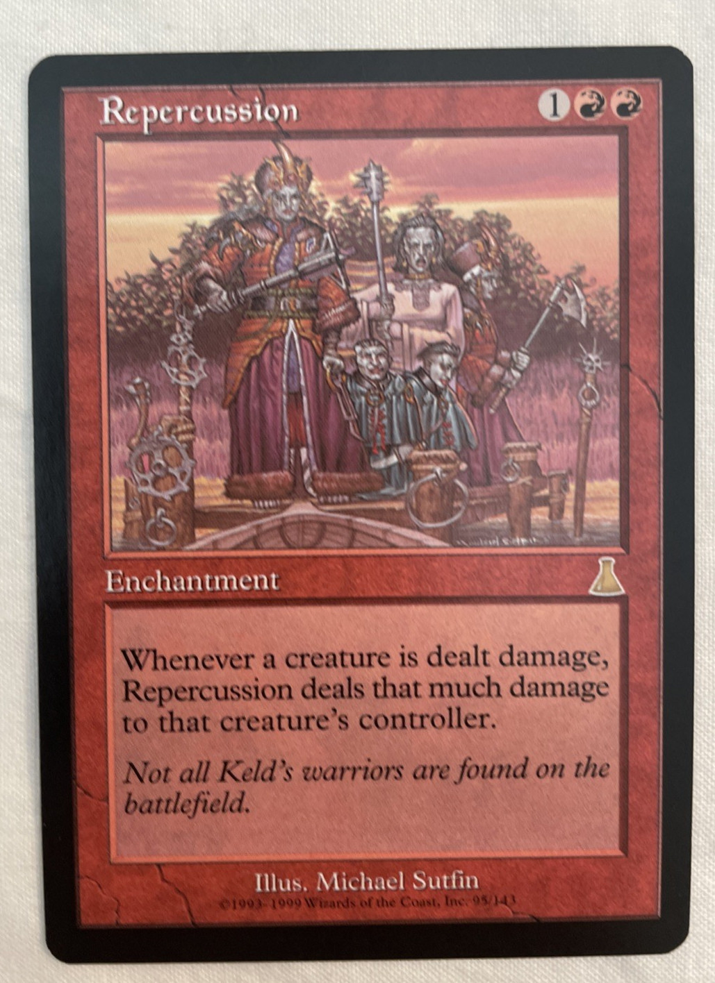 1x Repercussion Urza's Destiny MTG Magic the Gathering LP/NM