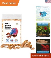 2-Inch Catappa Indian Almond Leaves   50 Pack for Breeding  Healthier Fish