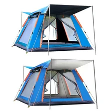 Heavy Duty 4-5 Person Large Coating Camping Tent Hike Auto Instant Pop Up Tent