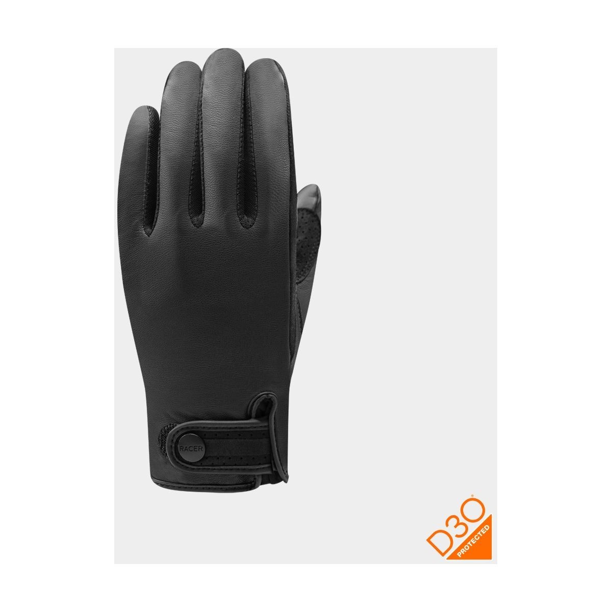 Gant RACER Mayfield 2 femme en cuir noir taille L 9 pour moto