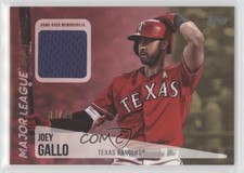 2019 Topps Major League Material Relics Series 2 Gold /50 Joey Gallo #MLM-JG 0t2