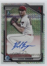 2024 Bowman Draft Chrome Prospect HTA Choice Refractor Daniel Eagen Auto v8j
