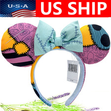 Disney Parks Minnie Halloween Nightmare Before Christmas Sally Ears Headband US