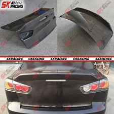 Rear Trunk Boot Lid Cover For Mitsubishi Lancer Evolution 08+Forged/Carbon Fiber