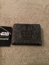 LOUNGEFLY STAR WARS DARTH VADER TOOLED SMALL WALLET ~ WITH TAGS~ BRAND NEW