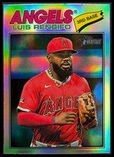 2026 Topps Heritage #149 Luis Rengifo Chrome Refractor Los Angeles Angels