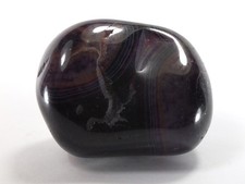 Agate Dyed Purple Jumbo Tumbled Crystal (EA6806) Meditation Palm Stone