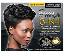 Luster Short Looks Relaxer 3 In 1 - Black