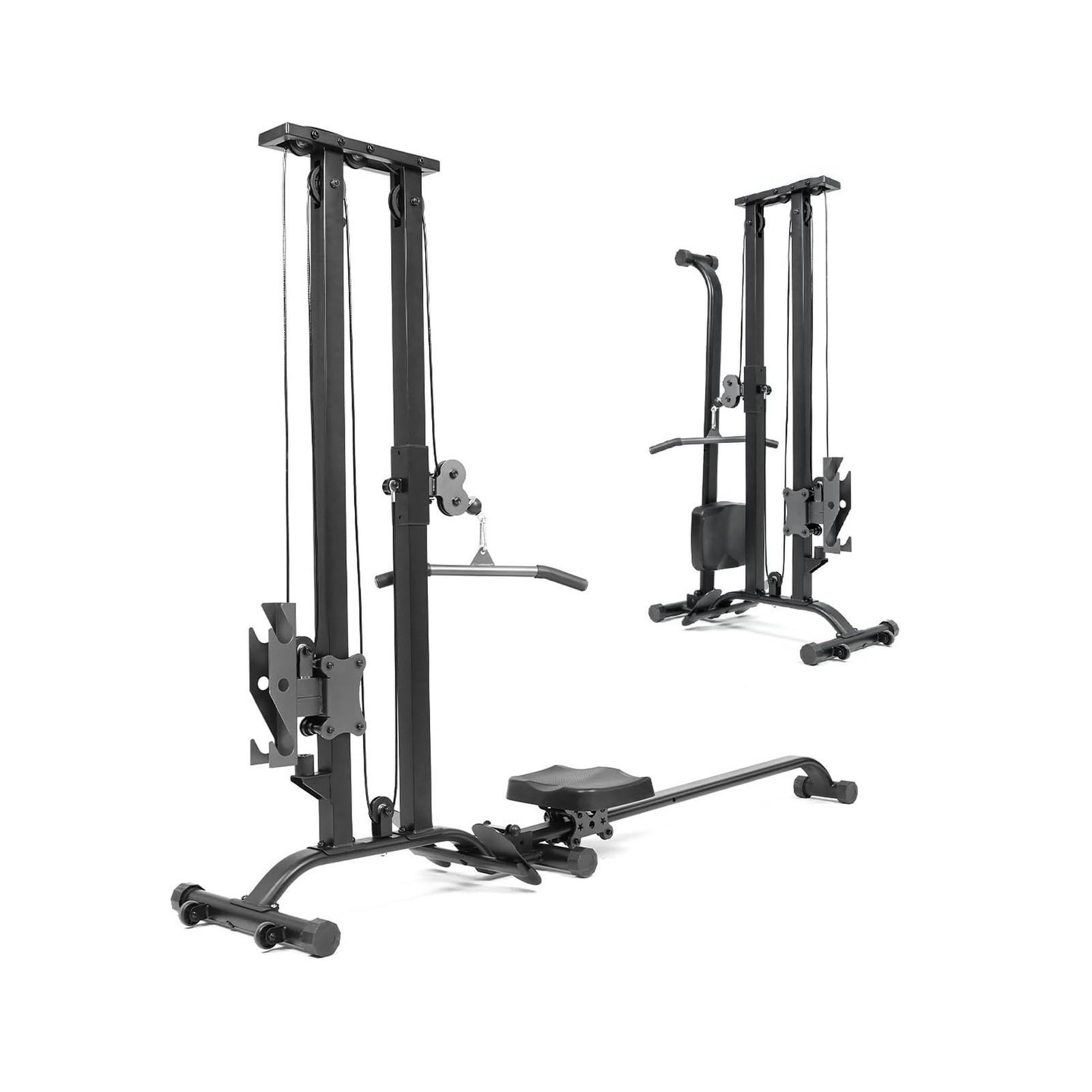 TOUSAINS Cable Machine Home Gym CR63, 330 Lbs Plates Loaded Cable Crossover M...