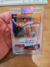 2019 Topps Finest - Autographs Orange Refractor Juan Soto 25/25 AUTO 