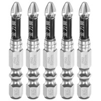 "5 Stk. PH2 Kreuzbits FüR Schraubendreher, 1/4\" 2\" Magnetisch"
