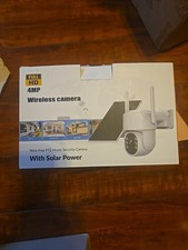 Wire-Free PTZ Pan-Tilt-Zoom Home Security Camera Full HD With Solar Power
