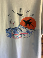 Hanes Beefy-T Viper Ski Club Graphic Mens L 4...