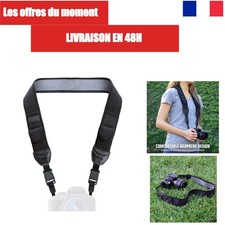 USA Gear Camera Strap Neoprene Padded Neck Shoulder DSLR Black