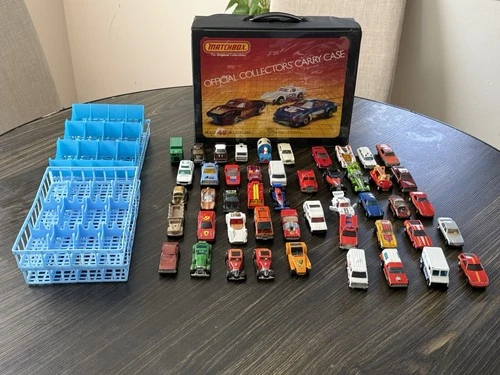 VTG Matchbox Hotweels Ertl, Kidco 70/80s Mixed Lot Official Collector Carry Case