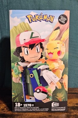 Mega Construx - Pokemon - Ash & Pikachu: Path to Victory -Sealed & Retired JHH81