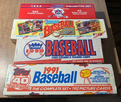 Baseball Card Complete Set Factory And Hand Collated Donruss Fleer Score Topps