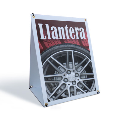 Llantera A-Frame Sidewalk Sign Spanish Tire Shop Auto Service Best Price Buy