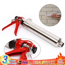 Caulking Cement Pump Gun Mortar Gun Cement Applicator Grout Concrete Tool Silver