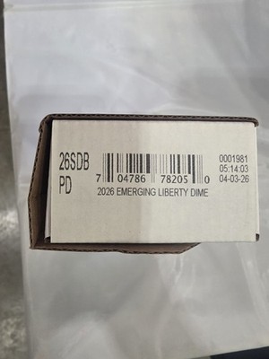 2026 P & D Semi quincentennial Dime Bag Emerging Liberty - Sealed Box 26SDB 200