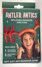 Antler Antics Inflatable Reindeer Hat Ring Toss - 2 Players