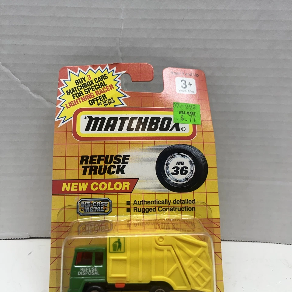 Camión de basura Matchbox 1-75 Superfast Series MB36 NUEVO   Foto 2 de 4