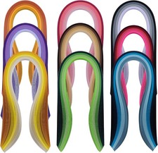 Papier Quilling Streifen Set 900 St&uuml;ck 3mm x 39cm 36 Farben Anf&auml;nger Erwachse...
